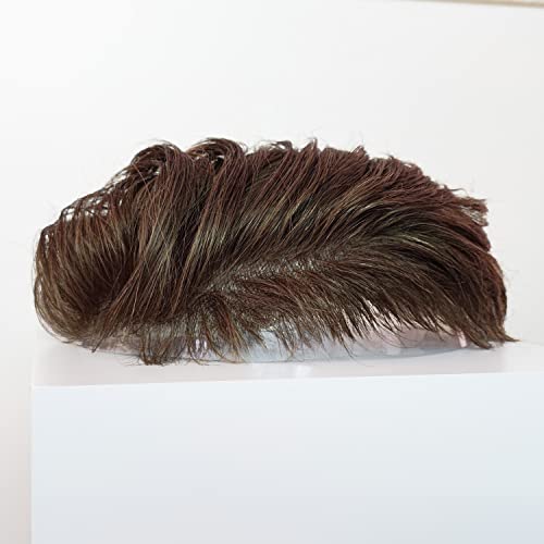 Haarsystem Toupet BARBER UNDERCUT für Männer - Neu - vom Friseur zugeschnitten - gebrauchsfertig… (4 - hellbraun/dunkelblond) von Cahuchu
