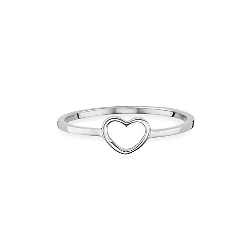 Caï Damen Ring 925/- Sterling Silber rhodiniert ohne Stein weiß 135270140 von Caï