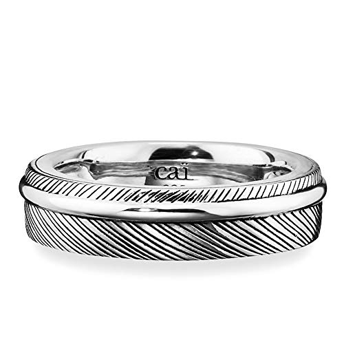 cai Herren Ring 925/- Sterling Silber Glänzend ohne Stein Silbergrau 132270748 von Caï