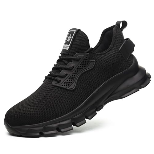 CaiHmnsa Sicherheitsschuhe Herren Damen Arbeitsschuhe Leicht Atmungsaktiv Schutzschuhe Stahlkappenschuhe Sommer Arbeitsschuhe Schuhe Industrie Handwerk (EU38-47)(EU41) von CaiHmnsa