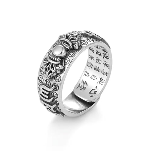 Caiduoduo Charme Punk geschnitzte Augen Herren Ring Fingerschmuck Hip Hop Rock Mode Ring Unisex Frauen Männer Party Metallringe Accessoires von Caiduoduo