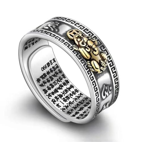 Caiduoduo Charme Punk geschnitzte Augen Herren Ring Fingerschmuck Hip Hop Rock Mode Ring Unisex Frauen Männer Party Metallringe Accessoires von Caiduoduo