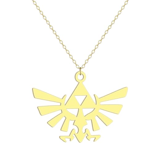 Caiduoduo Edelstahl Legend of Zelda Anhänger Persönlichkeit minimalistische Halskette von Caiduoduo