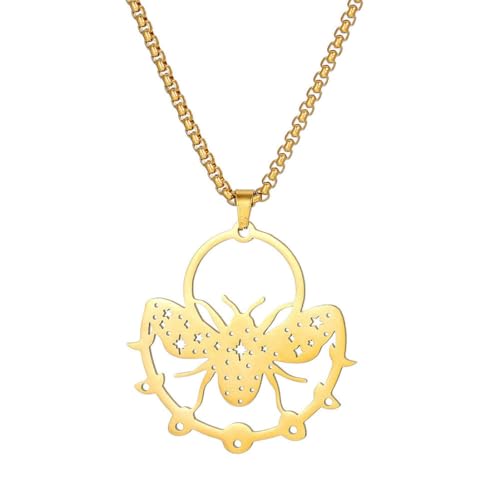 Caiduoduo Edelstahl Schmetterling Halskette Schmetterling Anhänger hohler Anhänger Schmuck Frauen Caiduoduo Edelstahl Schmetterling Halskette Schmetterling Anhänger hohler Anhänger Schmuck Frauen von Caiduoduo