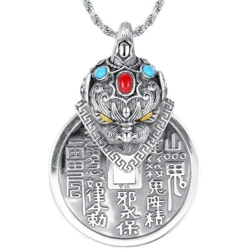 Caiduoduo Emaille Pixiu Berg Geist Geld Anhänger Männer Persönlichkeit Kreativ Retro Ethnische Halskette Anhänger Dominierende Mode von Caiduoduo