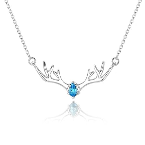 Caiduoduo Halskette weiblicher Elch Schlüsselbein Kette Geweih Halskette Caiduoduo Halskette weiblicher Elch Schlüsselbein Kette Geweih Halskette von Caiduoduo