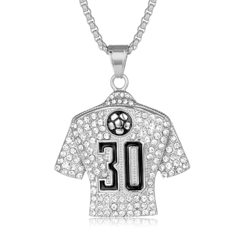 Caiduoduo Hip-Hop Exquisite Jersey Pendant Necklace Suitable for Men and Women Personalized Jewelry Gift Accessories von Caiduoduo