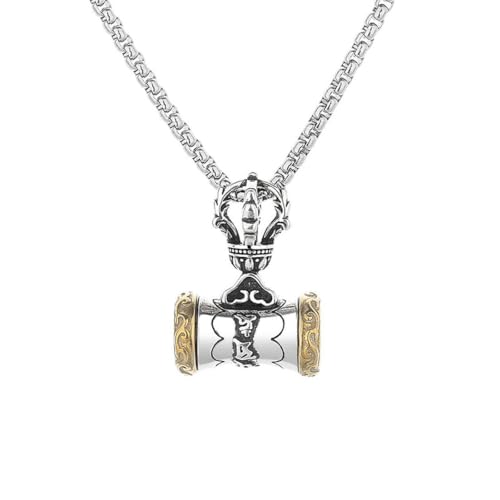 Caiduoduo King Kong Hammer Halskette Retro Persönlichkeit Mode einfache ethnische Halskette von Caiduoduo