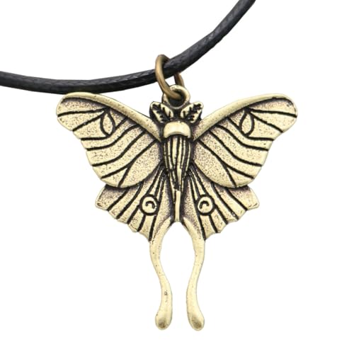 Caiduoduo Mini Motte Anhänger Insekt Schmetterling Halskette Ornament von Caiduoduo