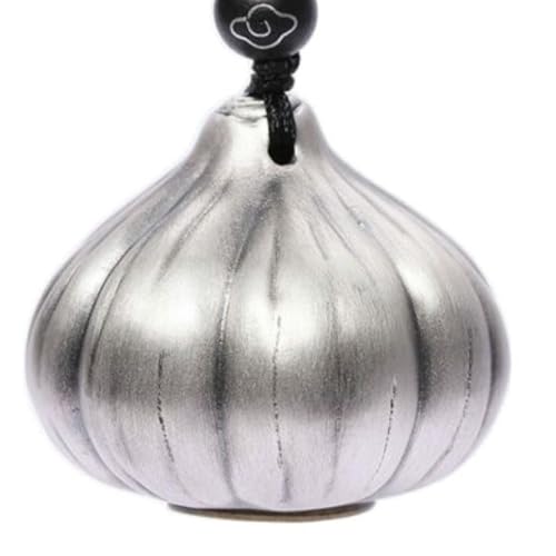 Caiduoduo Retro Halskette Knoblauch Anhänger kann für Männer und Frauen gedreht werden von Caiduoduo