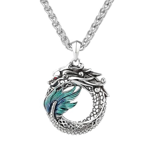 Retro ethnische Caixiang Drachen Halskette Männer und Frauen Amulett Schmuck von Caiduoduo