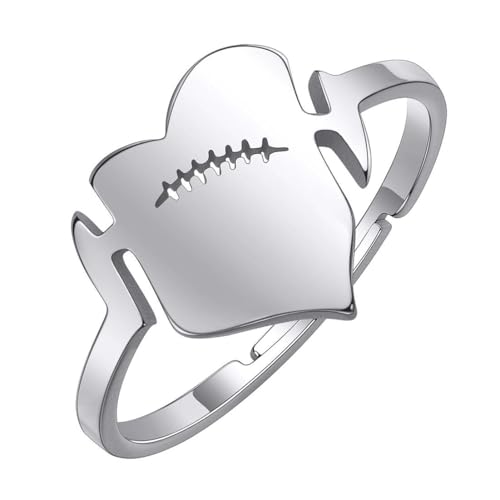 Caiduoduo Ring Frauen Edelstahl Gebrochenes Herz Pfeil Liebe für immer Verstellbarer Ring von Caiduoduo