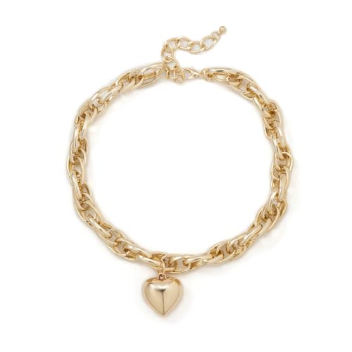 Caiduoduo Schmuck dicke O-förmige Kette hohle minimalistische Halskette Hip-Hop Liebe Anhänger Nische Halskette Caiduoduo Schmuck dicke O-förmige Kette hohle minimalistische Halskette Hip-Hop Liebe Anhänger Nische Halskette von Caiduoduo