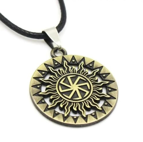 Caiduoduo Vintage Slawische Kompass Halskette Nordische Krieger Schild Axt Anhänger für Männer Punk Stil Rock Party Schmuck Caiduoduo Vintage Slawische Kompass Halskette Nordische Krieger Schild Axt Anhänger für Männer Punk Stil Rock Party Schmuck von Caiduoduo