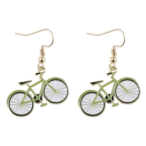 Fahrrad Fahrrad Legierung Schmuck Anhänger Ohrringe einfache Persönlichkeit Nische Ohrschmuck Frauen von Caiduoduo