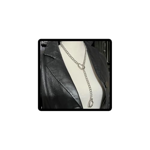 Caiguoer Silber Legierung Halskette Punk Herz Anhänger Halskette Halloween Zubehör für Frauen von Caiguoer