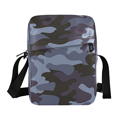 Dinosaurier-Camouflage-Umhängetasche, klein, lässig, Umhängetasche, Handtasche, Handytasche, Geldbörse für Damen, Herren, Kinder, Mehrfarbig02, Einheitsgröße von Caihoyu