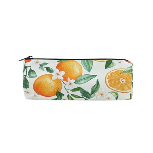 Federmäppchen Büro Stifteetui Kosmetik Mädchen Hohe Kapazität Orangen Blumen von Caihoyu