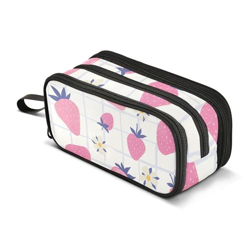 Federmäppchen mit großem Fassungsvermögen, Kinder-Federmäppchen mit Fächern, Reißverschluss, Federmäppchen mit Fach für Büro von Caihoyu