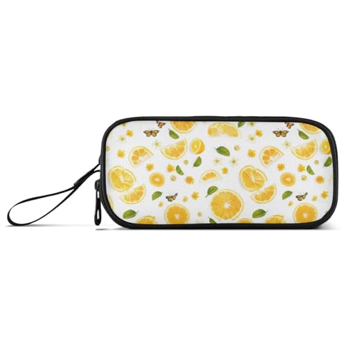 Federmäppchen mit großem Fassungsvermögen, für Damen, für Schule, adrette Schule, leicht, Schönheit, Yuzu-Frucht von Caihoyu