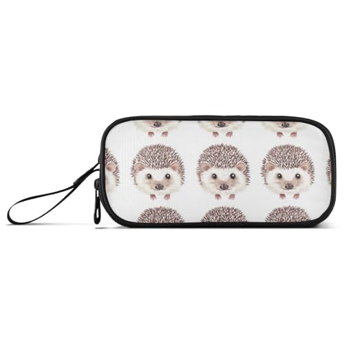 Federmäppchen mit großem Fassungsvermögen, für Herren, multifunktional, lustig, Igel von Caihoyu