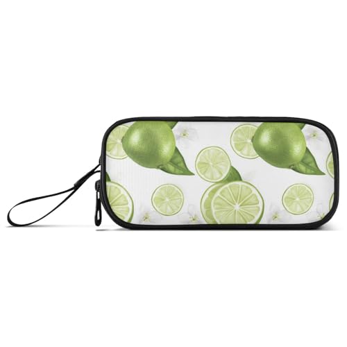 Federmäppchen mit großem Fassungsvermögen, für Kinder, adrette Schule, mit Fach, frische Limettenfrucht von Caihoyu