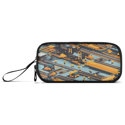 Federmäppchen mit großem Fassungsvermögen, mit Reißverschluss, für Kindergarten, leichte Konstruktion, Kipplaster von Caihoyu