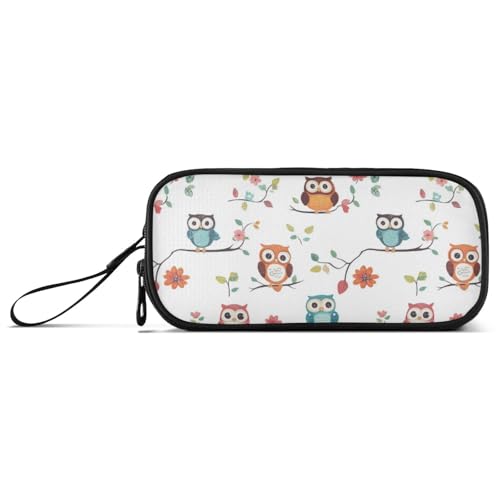 Große Kapazität Federmäppchen Kinder Schreibwaren Federmäppchen Mittelschule Tragbar Cartoon Niedliche Eule von Caihoyu