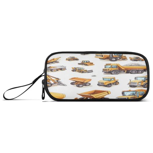 Große Kapazität Federmäppchen Lehrer Federmäppchen Schule College mit Griff Baufahrzeuge von Caihoyu