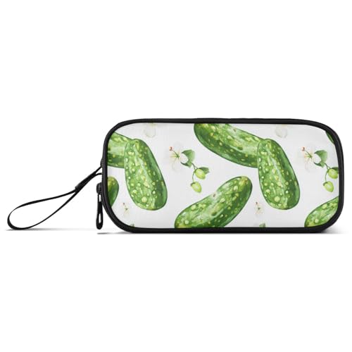 Große Kapazität Federmäppchen Mädchen Federmäppchen Reißverschluss Schulbedarf Multifunktional Lustige Pepino Obst von Caihoyu