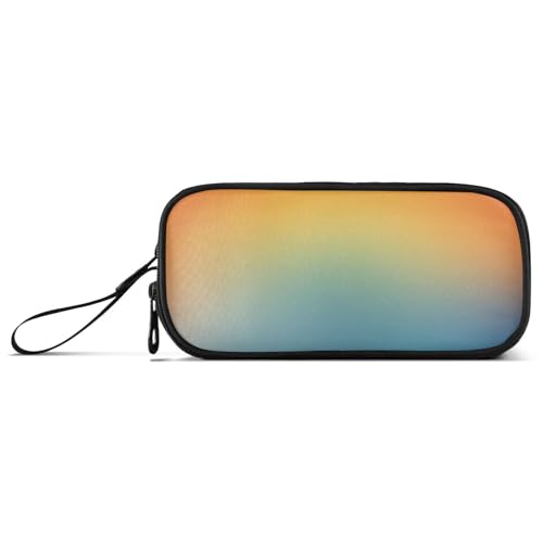 Große Kapazität Federmäppchen Mädchen Tasche mit Fach Elementary mit Reißverschluss Farbverlauf Blau Blending von Caihoyu