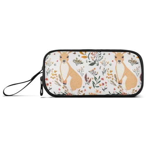 Große Kapazität Federmäppchen Mann Kunst Federmäppchen Büro mit Fach Ästhetisches Känguru von Caihoyu