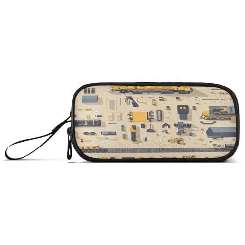 Großes Federmäppchen für Lehrer, spezielles Federmäppchen, Reisen, leichte Konstruktion, Szene, Muldenkipper von Caihoyu