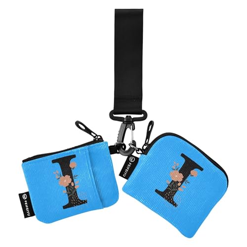 I Dual Wristlet Wallets for Women Slim Detachable Change Purse Key Holder with Zipper Coin Pocket for Work Travel 2 Pcs, Mehrfarbig, 4.13"(L) x 3.5"(W), Reisezubehör von Caihoyu