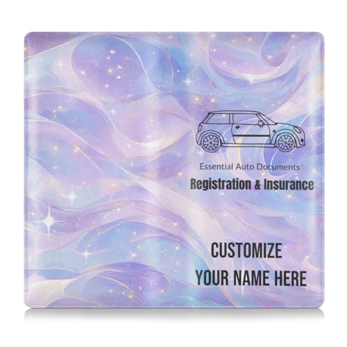 Individuelle Dokumententasche aus PU-Leder für Kfz-Zulassung und Versicherung, für Männer und Frauen, Dokumententasche für Karten, wesentliche Dokumente, Führerschein, Fahrzeugpapiere, Burgunderrot von Caihoyu