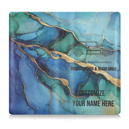 Individueller Kartenhalter aus PU-Leder, für Herren und Damen, ideal für Fahrer, Autobesitzer, Anhänger, Motorrad, Boot, Mehrfarbig 12, 1 size von Caihoyu