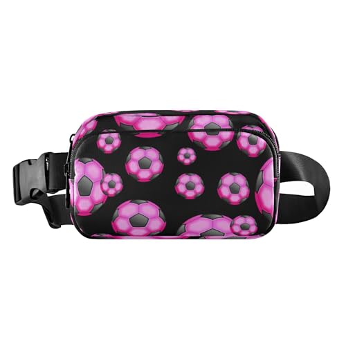 Modische Bauchtasche für Damen und Herren, Mini-Schlinge, Brusttasche mit verstellbarem Gurt, für Reisen, Laufen, Wandern, Fußbälle, Fußbälle, Einheitsgröße, Casual von Caihoyu