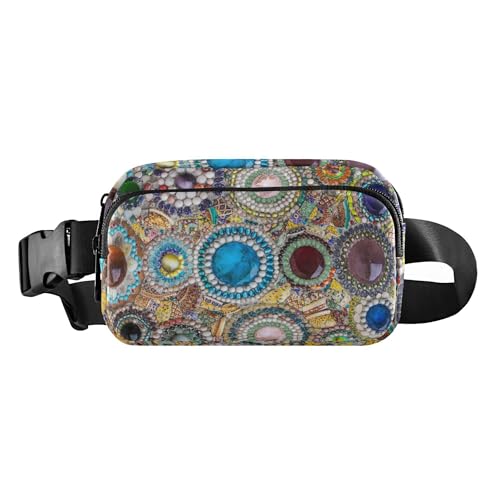 Niedliche Bauchtasche für Damen und Herren, kleine Bauchtasche mit verstellbarem Riemen für Reisen, Fitnessstudio, Arbeit, Marmorstein, Marmorstein, Einheitsgröße, Casual von Caihoyu