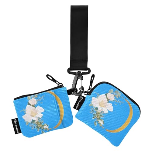 O Damen Kartenetuis Kleingeldhalter Slim Portable Visitenkartenhalter mit Reißverschlusstasche für Männer Frauen 2 Stück, Mehrfarbig, 4.13"(L) x 3.5"(W), Reisezubehör von Caihoyu