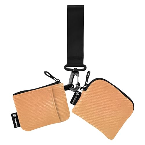 Orange Damen Kartenetuis Kleingeldhalter Slim Portable Frauen Kreditkartenetui Münzbörse mit Reißverschlussfach für Damen Mädchen 2 Stück, Mehrfarbig, 4.13"(L) x 3.5"(W), Reisezubehör von Caihoyu