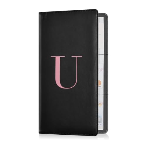 Premium Leder Auto Registrierung und Versicherungskartenhalter Männer Frauen Automobile Wallet Case Organizer für Führerschein, Karten und wichtige Dokumente U von Caihoyu