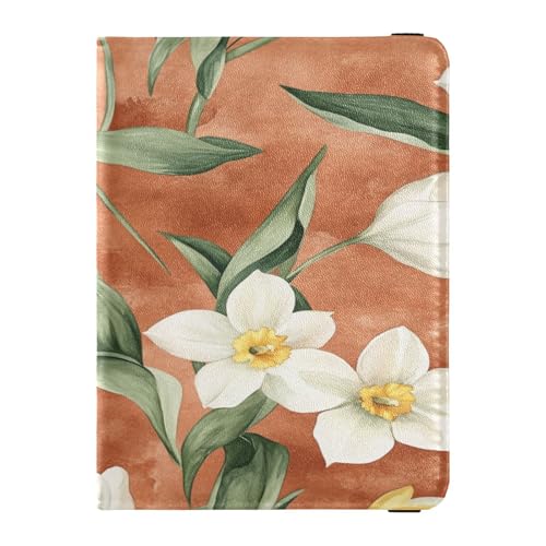 Reisepasshülle aus Leder, leicht, Ausweis, Impfkarte, Geldbörse, für Damen und Herren, Reiseutensilien, Mehrfarbig, 1 size, Casual von Caihoyu