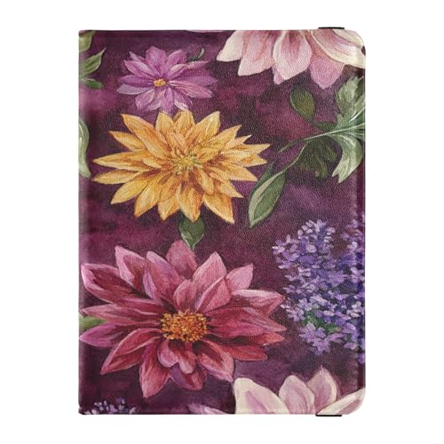 Reisepasshülle aus Leder, leicht, Ausweis, Impfkarte, Geldbörse, für Damen und Herren, Reiseutensilien, Mehrfarbig 08, 1 size, Casual von Caihoyu