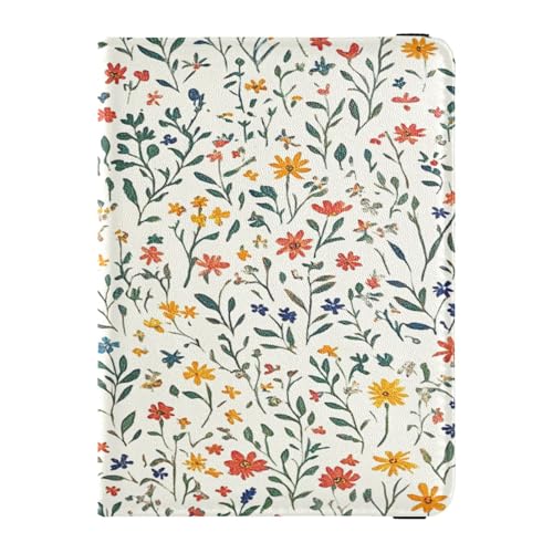 Reisepasshülle aus Leder, leicht, Kartenhalter, Reisepasshülle für Damen, Herren, Familie, Reisen, Mehrfarbig 08, 1 size, Casual von Caihoyu