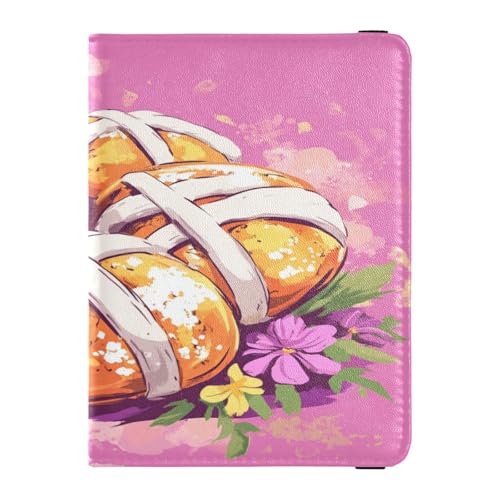 Reisepasshülle aus PU-Leder, leicht, für Damen und Herren, niedliches Reisepassbuch, für Reisen, Frohe Ostern, Hot Cross Buns, Happy Easter Hot Cross Buns, 1 size, Casual von Caihoyu