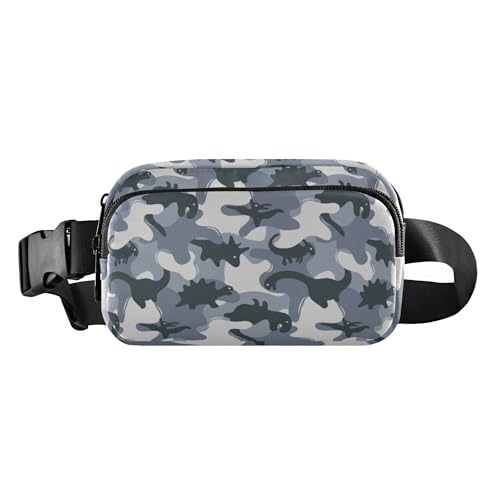 Stilvolle Crossbody-Tasche für Damen, Herren, Teenager, Mehrzweck-Tragetasche, Brusttasche mit verstellbarem Gurt, für Reisen, Urlaub, Laufen, Camouflage, Armee-Muster, Dinosaurier-Design, Stilvolle Crossbody-Tasche für Damen, Herren, Teenager, Mehrzweck-Tragetasche, Brusttasche mit verstellbarem Gurt, für Reisen, Urlaub, Laufen, Camouflage, Armee-Muster, Dinosaurier-Design, von Caihoyu
