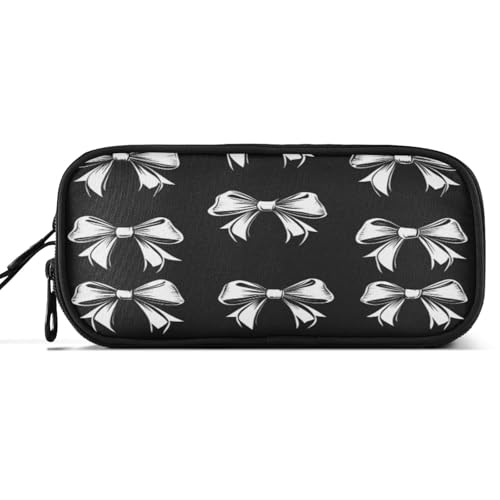 Caikeny Federmäppchen mit Schleife, großes Fassungsvermögen, Stifteetui mit Reißverschluss, Kosmetik-Organizer für Kinder, Teenager, Erwachsene Caikeny Federmäppchen mit Schleife, großes Fassungsvermögen, Stifteetui mit Reißverschluss, Kosmetik-Organizer für Kinder, Teenager, Erwachsene von Caikeny