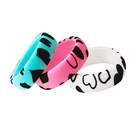 Caimeytie Ring aus silikon Damen bunter Ring weich tägliches Tragen 3 Ringe Ringgröße 60 (19.1) Liebe von Caimeytie