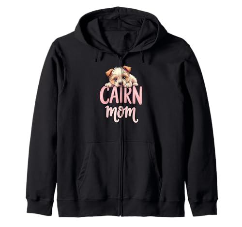 Cairn Mama Hund Cairn Terrier Mama Süßer Welpe Kapuzenjacke Cairn Mama Hund Cairn Terrier Mama Süßer Welpe Kapuzenjacke von Cairn Terrier Fun Designs