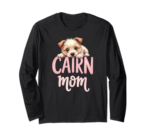Cairn Mama Hund Cairn Terrier Mama Süßer Welpe Langarmshirt Cairn Mama Hund Cairn Terrier Mama Süßer Welpe Langarmshirt von Cairn Terrier Fun Designs
